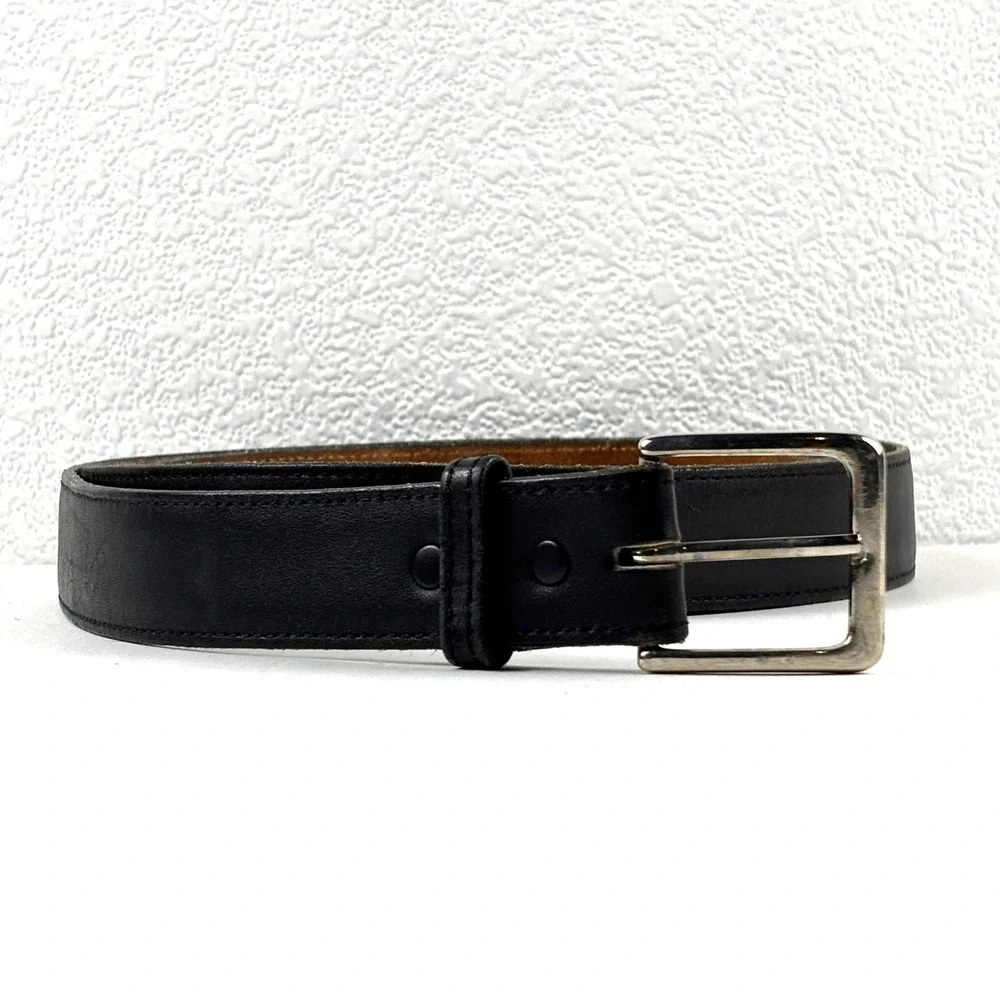 Danbury Leather Belt Mens‎ 58 Black Top Grain Leather Made in USA Classic